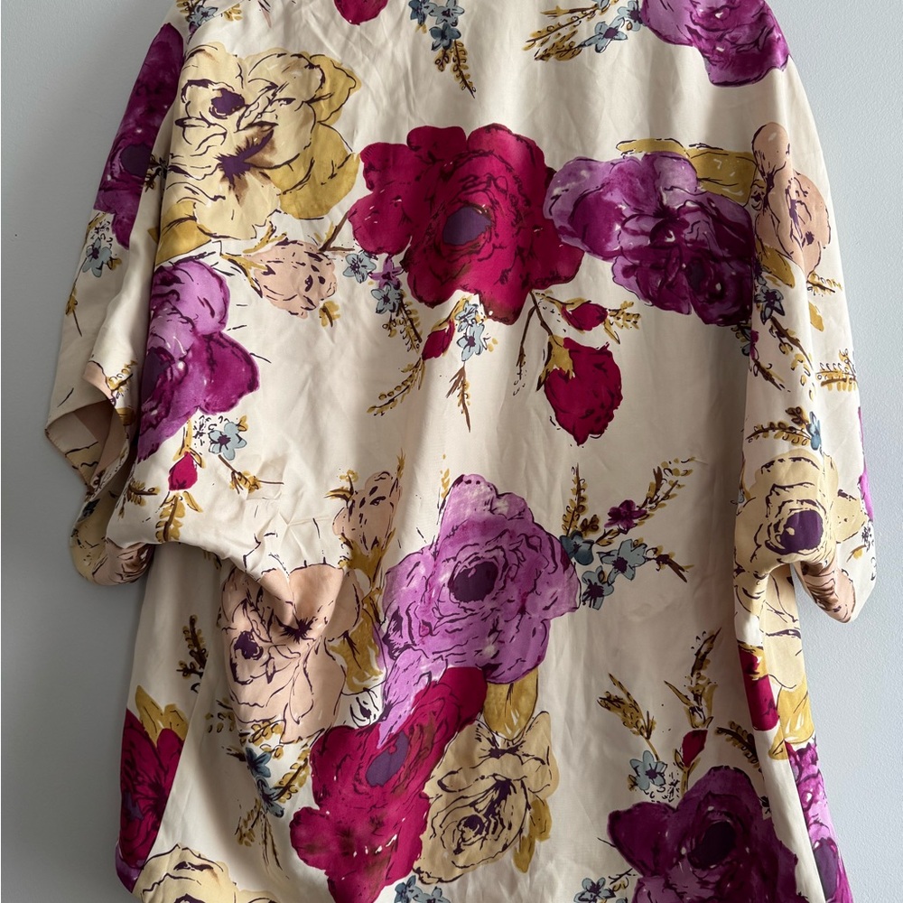 Anthropologie Odille Floral Kimono Jacket - Picture 3 of 5